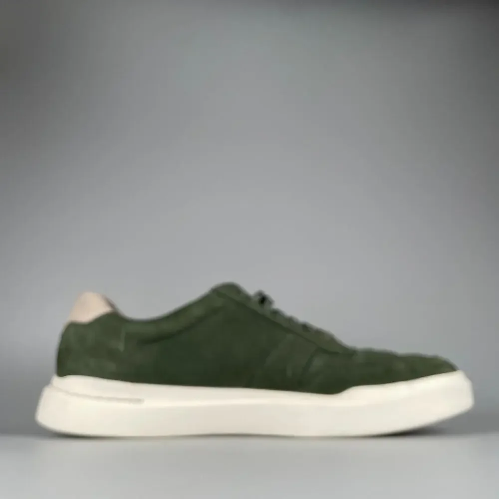Cole Haan Grandpro Rally Court Men's 13 Green Leather Sneakers Casual Shoes GUC